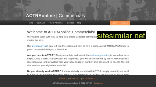 actraonlinecommercials.ca alternative sites