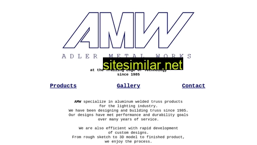 adlermetalworks.ca alternative sites