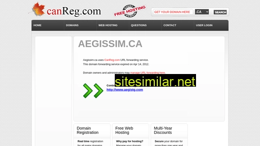 Aegissim similar sites