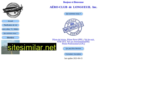 Aeroclublongueuil similar sites