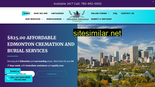 affordableedmontoncremation.ca alternative sites
