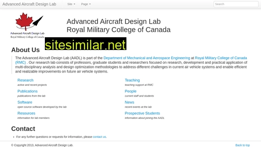 aircraftdesign.ca alternative sites