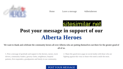 albertaheroes.ca alternative sites