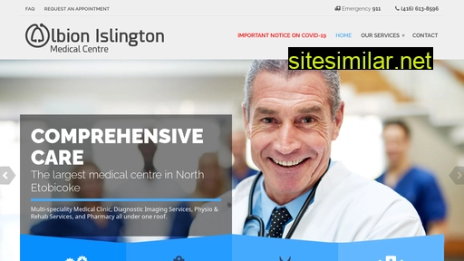albionislingtonmedical.ca alternative sites