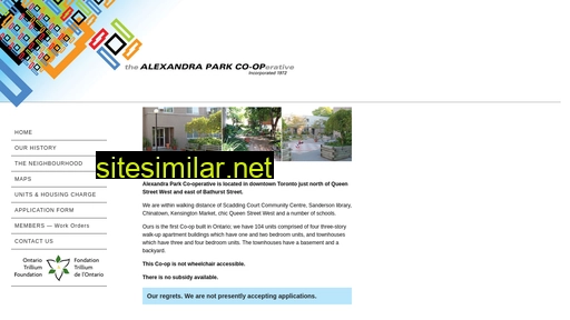 alexandrapark.ca alternative sites