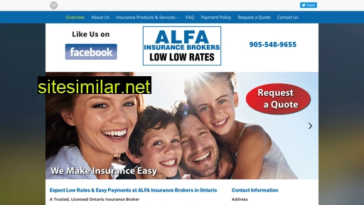 Alfainsurancebrokers similar sites