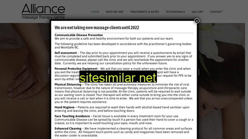 alliancemassage.ca alternative sites