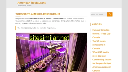 americarestaurant.ca alternative sites
