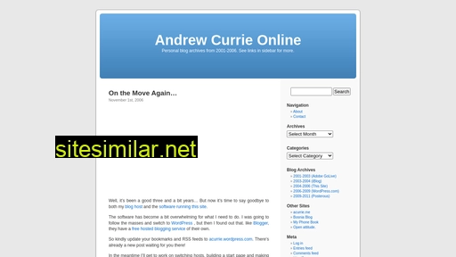 Andrewcurrie similar sites