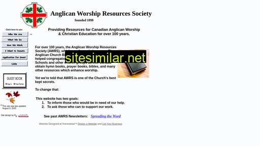 anglicanworshipresources.ca alternative sites