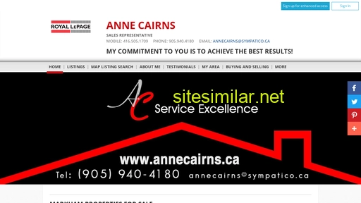 annecairns.ca alternative sites