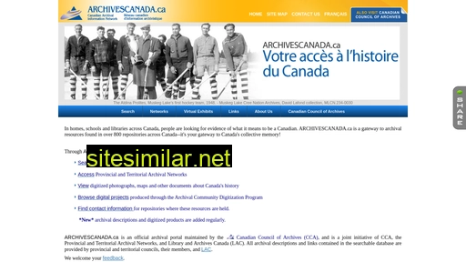 archivescanada.ca alternative sites