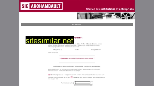 archambault-sie.ca alternative sites
