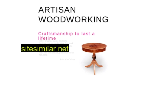 Artisanwoodworking similar sites
