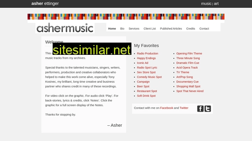 ashermusic.ca alternative sites