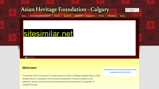 asianheritagecalgary.ca alternative sites