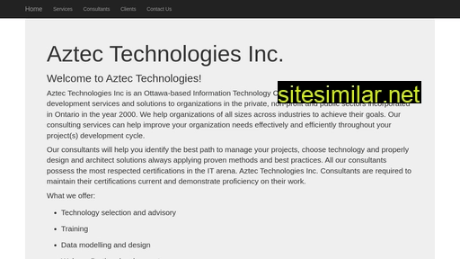 aztectechnologies.ca alternative sites