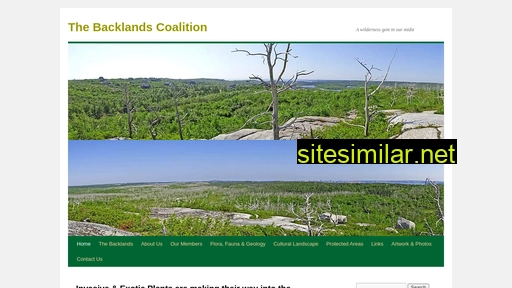 backlandscoalition.ca alternative sites