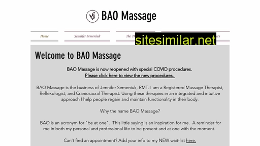 baomassage.ca alternative sites