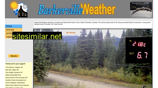 barkervilleweather.ca alternative sites