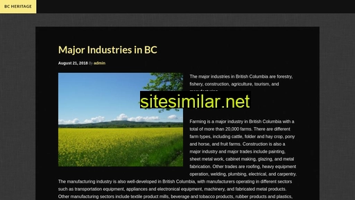 bcheritage.ca alternative sites