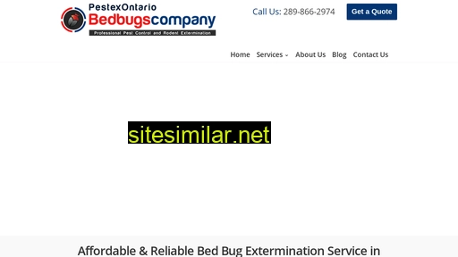 Bedbugscompany similar sites