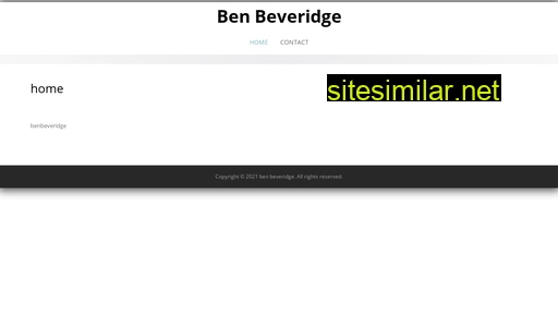 benbeveridge.ca alternative sites