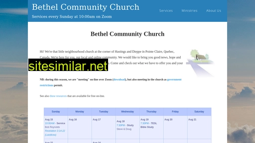 bethelcommunity.ca alternative sites