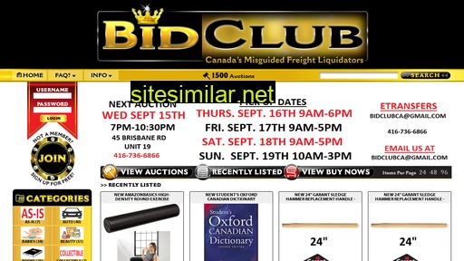 bidclub.ca alternative sites