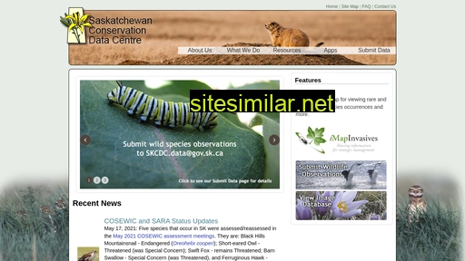biodiversity.sk.ca alternative sites