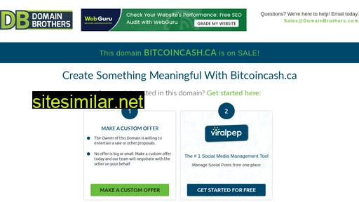 bitcoincash.ca alternative sites