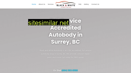 blackandwhiteautobody.ca alternative sites