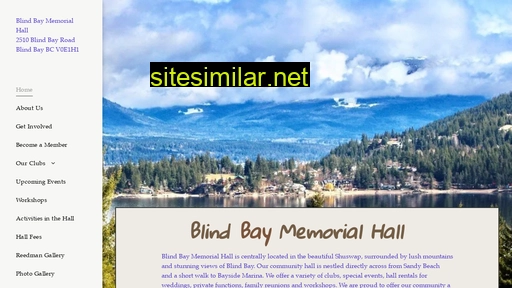 blindbaymemorialhall.ca alternative sites