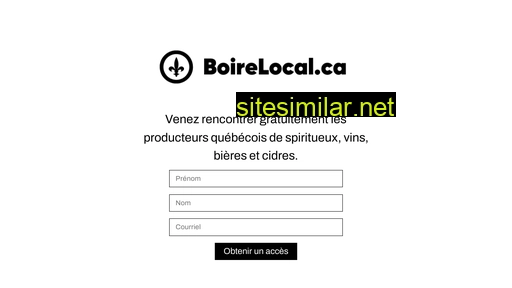boirelocal.ca alternative sites