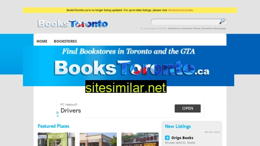 bookstoronto.ca alternative sites