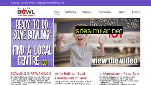 bowlnorthernontario.ca alternative sites