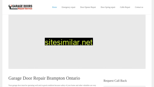 bramptongaragedoorrepair.ca alternative sites