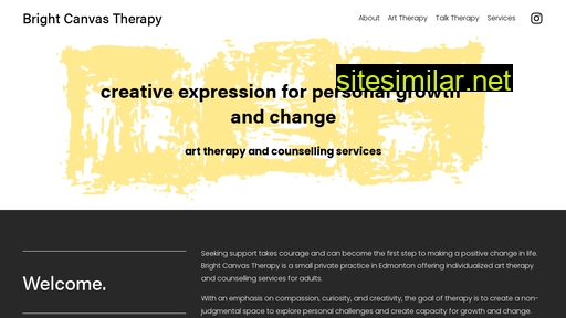 brightcanvastherapy.ca alternative sites