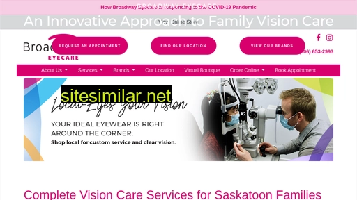 broadwayeyecare.ca alternative sites