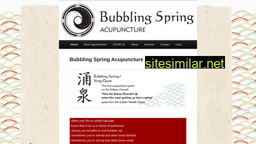 bubblingspringacupuncture.ca alternative sites