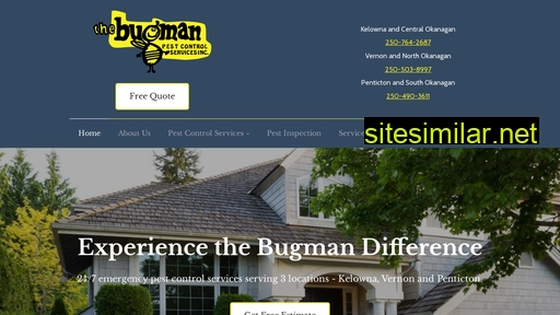 Bugmanpestcontrol similar sites