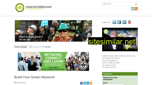 buildyourgreennetwork.ca alternative sites