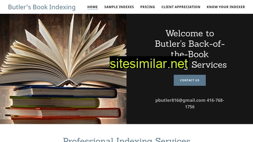 Butlersbookindexing similar sites