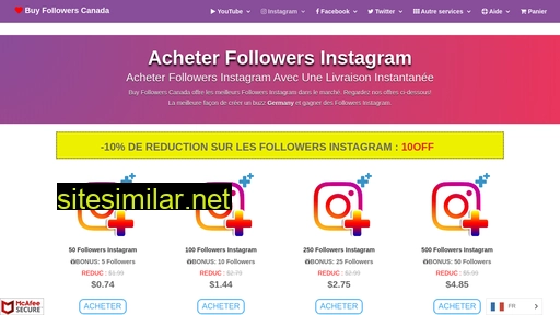 Buy-followers similar sites
