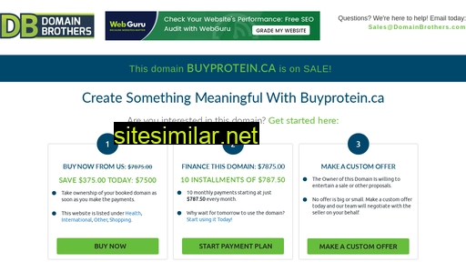 buyprotein.ca alternative sites