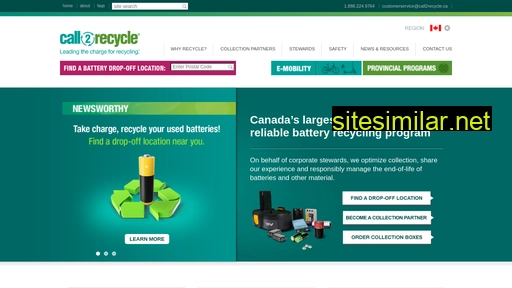 call2recycle.ca alternative sites