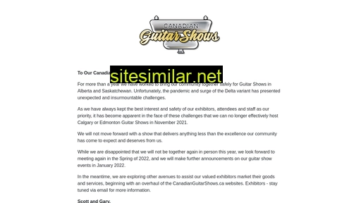 canadianguitarshows.ca alternative sites