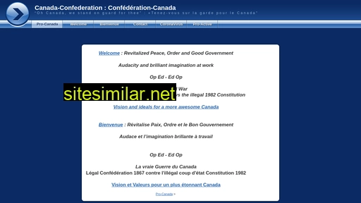 canada-confederation.ca alternative sites