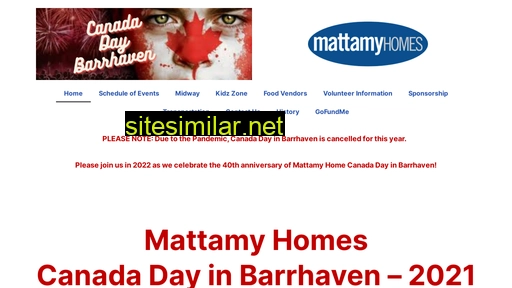 canadadaybarrhaven.ca alternative sites