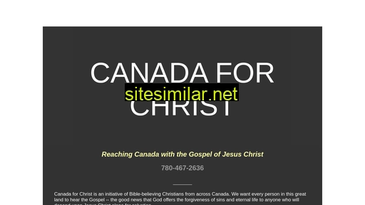 canadaforchrist.ca alternative sites